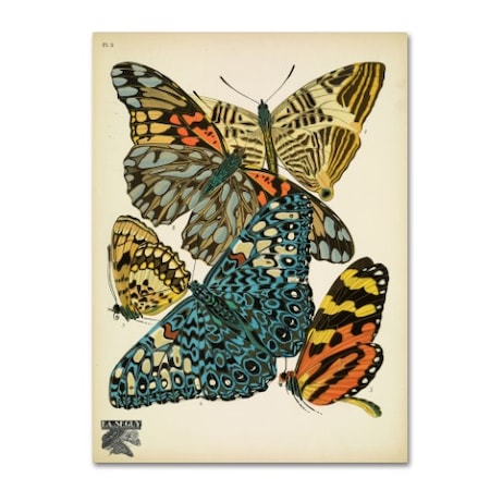 Vintage Apple Collection 'Papillons 3' Canvas Art,24x32